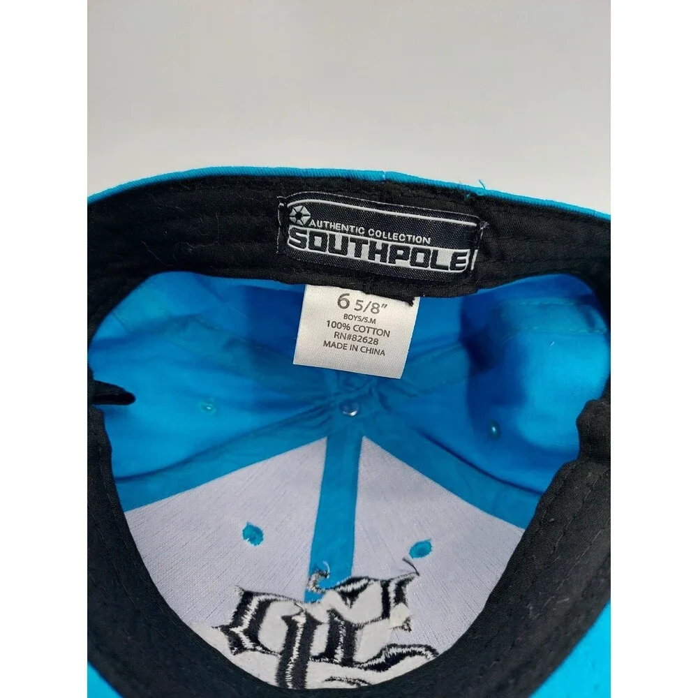 South Pole Turquoise and Black Embroidered Children size Sm Flexfit